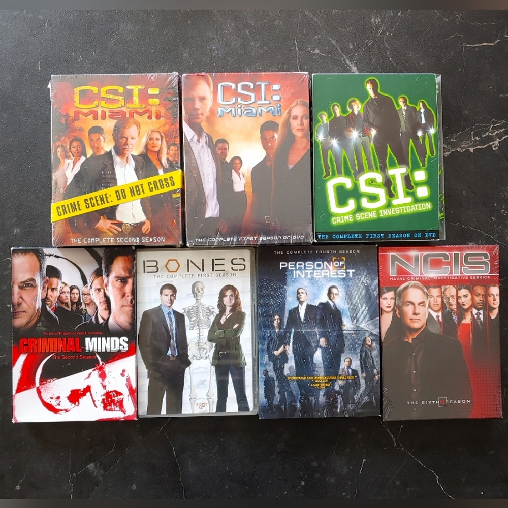 TV True Crime Series Collector Pack - CSI, Criminal Minds, BONES, NCIS & P of I